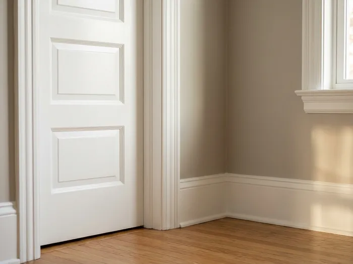 Interior door and trim painted in a Mount Pleasant, SC home