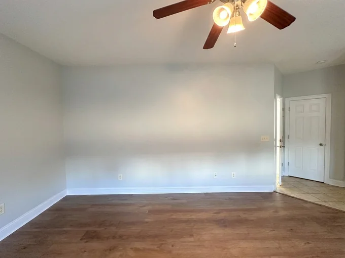 Interior painting in a Charleston area home, walls and trim finished